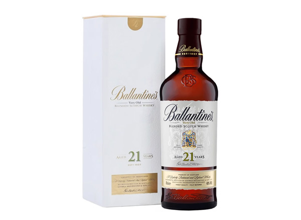 天津百龄坛威士忌回收百龄坛21年苏格兰威士忌40°Ballantine's进口洋酒700ml