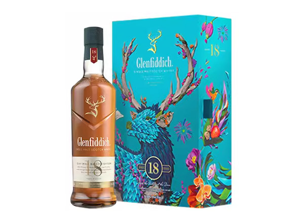 天津格兰菲迪回收格兰菲迪18年700ml春节礼盒装Glenfiddich苏格兰威士忌