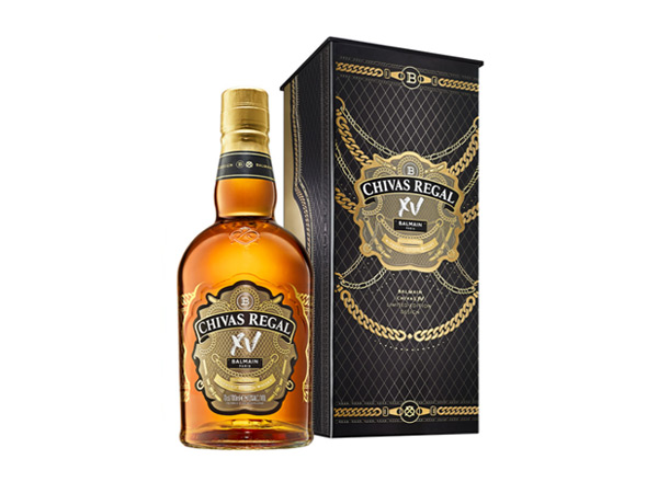 天津芝华士15年回收Chivas Regal XV Balmain巴尔曼联名限定版700ml苏格兰调配型威士忌洋酒