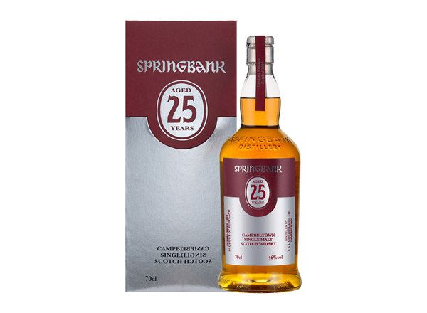 天津云顶25年回收云顶威士忌SpringBank 46度坎贝尔镇苏格兰单一麦芽700m进口洋酒威士忌