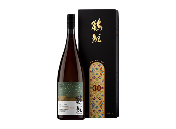 天津鹤驻新花雕回收鹤驻30年瑞鹤图黄酒