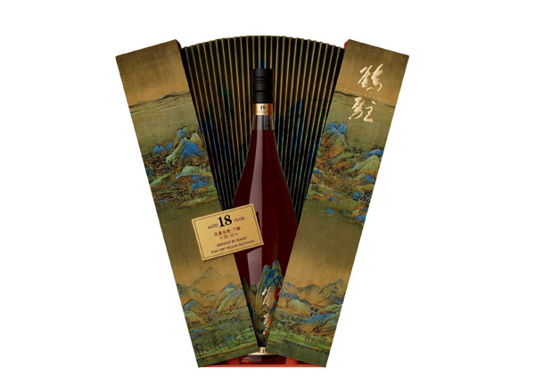 天津鹤驻18年黄酒回收鹤驻新花雕18年珍藏版千里江山图