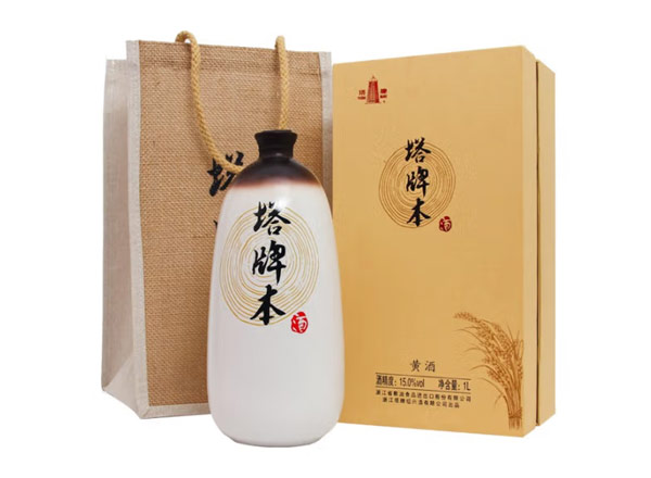天津塔牌黄酒回收塔牌本酒500ml/1000ml绍兴黄酒花雕酒礼盒