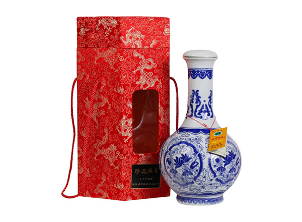 天津咸亨黄酒回收珍品咸亨三十年花雕酒青瓷瓶盒装绍兴黄酒2.5L