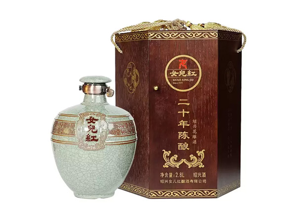 天津女儿红绍兴黄酒回收女儿红二十年陈酿20年花雕酒2.8L坛装礼盒
